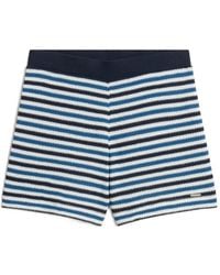 Woolrich - Striped Crochet-Effect Shorts - Lyst