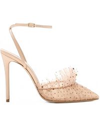 Andrea Wazen - Franca Sparkle Crystal-Embellished Pumps - Lyst