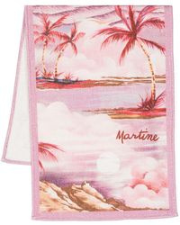 Martine Rose - Palm Tree-print Towel Scarf - Lyst