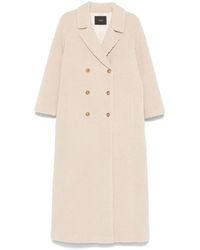 Twinset - Faux Fur Double-Breasted Coat - Lyst