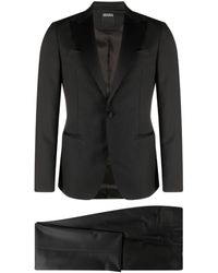 Zegna - Single-breasted Cotton Suit - Lyst