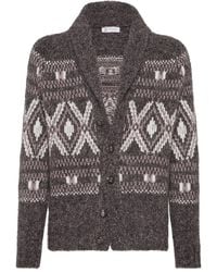 Brunello Cucinelli - Vest Van Alpaca-Wolmix - Lyst