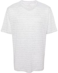 Eleventy - Striped Crew-neck T-shirt - Lyst