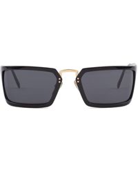 Prada - Runway Sonnenbrille mit eckigem Gestell - Lyst