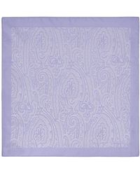 Etro - Paisley-print Silk Pocket Square - Lyst
