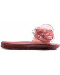 Y. Project - X Melissa Floral-Appliqué Flat Slides - Lyst