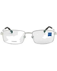 Zeiss - Rectangle-Frame Titanium Glasses - Lyst