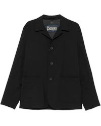 Herno - Sobrecamisa Con Bolsillo De Parche Y Cierre Con Botones - Lyst