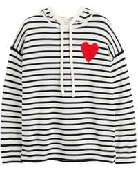 Chinti & Parker - Breton Heart Striped Hoodie - Lyst