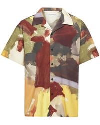 JW Anderson - Hemd Mit Abstraktem Print - Lyst