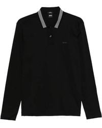 BOSS - Long-Sleeve Polo Shirt - Lyst
