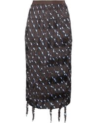 JNBY - Fringed-edge Midi Skirt - Lyst