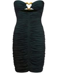 Area - Ruched Mini Dress - Lyst