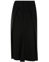 Victoria Beckham - Tailored Pleated Midi Skirt - Lyst