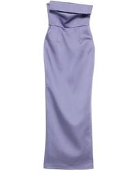 The New Arrivals Ilkyaz Ozel - Sisu Strapless Midi Dress - Lyst