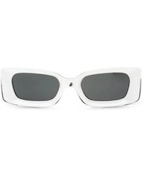 Versace - Medusa Biggie Rectangle-Frame Sunglasses - Lyst