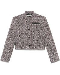Lanvin - Blazer En Tweed - Lyst