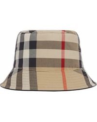 Burberry - Cappello bucket con motivo Vintage Check - Lyst