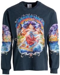 CASABLANCA - Eveil Ancestral Graphic-Print Long-Sleeve T-Shirt - Lyst