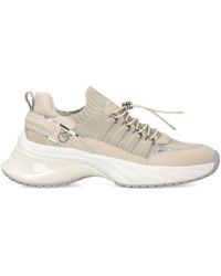 Pinko - Knitted Sneakers With Laces And Cord Lock - Lyst
