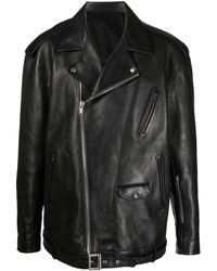 Rick Owens - Luke Stooges Zip-up Leather Jacket - Lyst