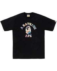 A Bathing Ape - Art Camo College T-Shirt - Lyst