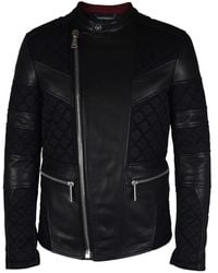 Philipp Plein - Leren Bikerjack - Lyst