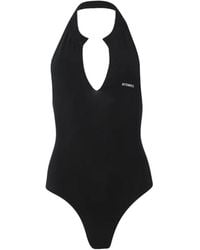 Vetements - Body Con Cuello Halter Y Logo - Lyst