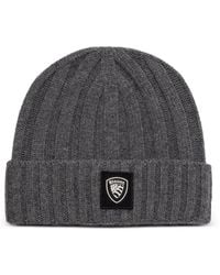 Blauer - Logo-Patch Beanie Hat - Lyst