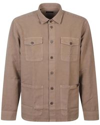 Fay - Buttoned Chest-Pocket Shirt - Lyst