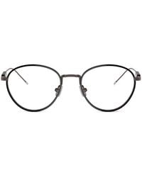 Brunello Cucinelli - Brille Mit Rundem Gestell - Lyst