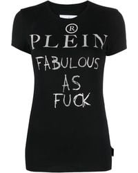 Philipp Plein - T-Shirt Sexy Pure Con Strass - Lyst