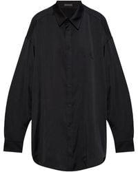 Balenciaga - Logo Embroidered Shirt - Lyst