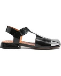 Chie Mihara - Square-Toe Leather Pumps - Lyst