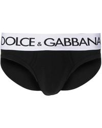 Dolce & Gabbana - Brando Logo-Waistband Briefs - Lyst