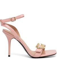 Love Moschino - Heart-Buckle Strap Sandals - Lyst