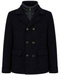 Moorer - Double-Breasted Layered Jacket - Lyst