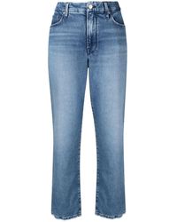 GOOD AMERICAN Cropped Jeans - Blauw