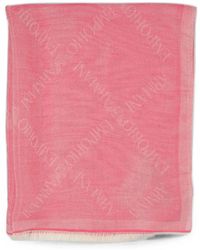Emporio Armani - Logo-Jacquard Frayed-Edge Scarf - Lyst
