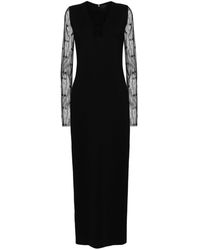 Givenchy - Robe longue en tulle à motif 4G - Lyst