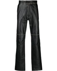 Martine Rose - Leren Broek - Lyst
