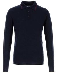 Balenciaga - Contrast-Trim Wool Polo Shirt - Lyst