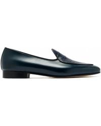 Edhen Milano - Kensington Crocodile-Effect Leather Loafers - Lyst