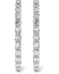 Diamond Essentials - Lab-Grown Diamond Hoop Earrings - Lyst