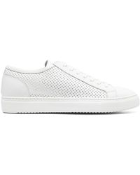 Doucal's - Fully Perforated Leather Low-top Sneakers - Lyst