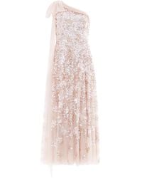 Needle & Thread - One-Shoulder Bow-Detail Midi Dress - Lyst