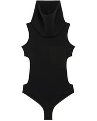Courreges - High-Neck Cut-Out Bodysuit - Lyst