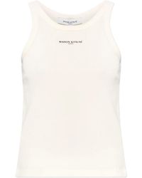 Maison Kitsuné - Logo Cotton Tank Top - Lyst