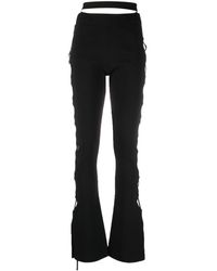 ANDREADAMO - Cut-out Flared Trousers - Lyst