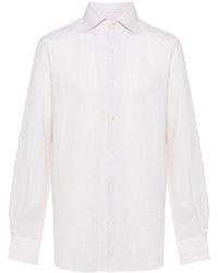 BOGGI - Mélange-effect Linen Shirt - Lyst